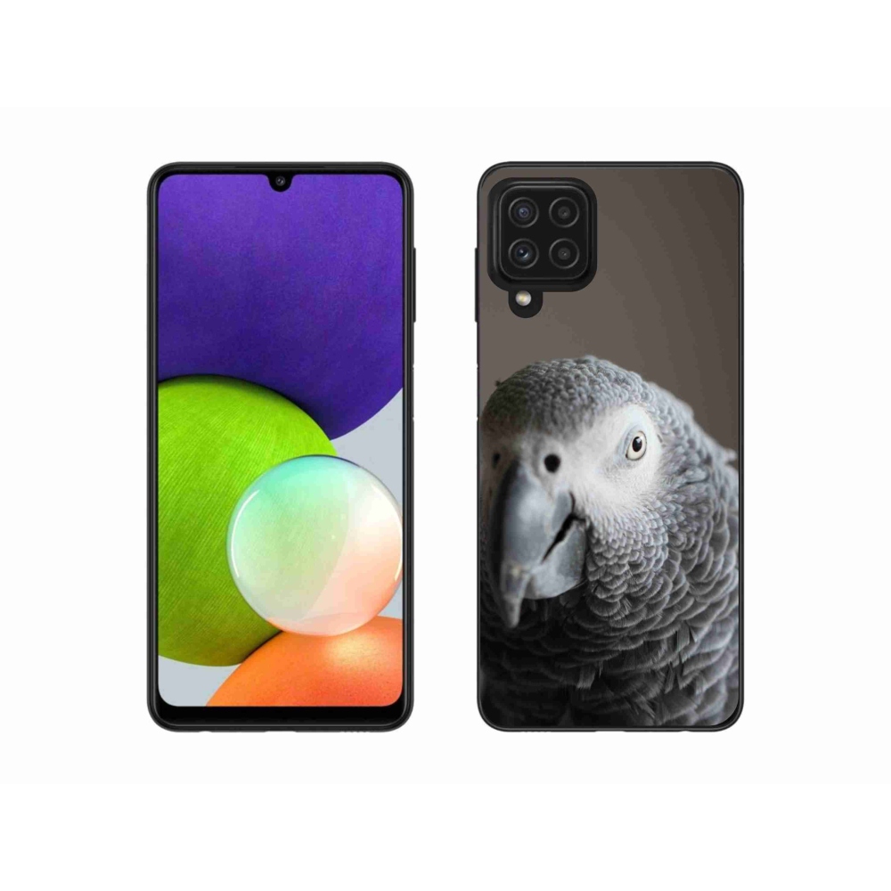 Gélový kryt mmCase na Samsung Galaxy A22 4G - papagáj žako 2