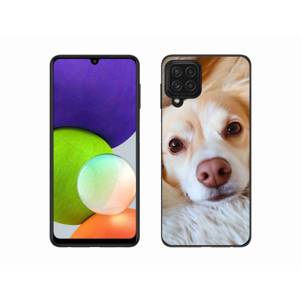 Gélový kryt mmCase na Samsung Galaxy A22 4G - Roztomilá čivava