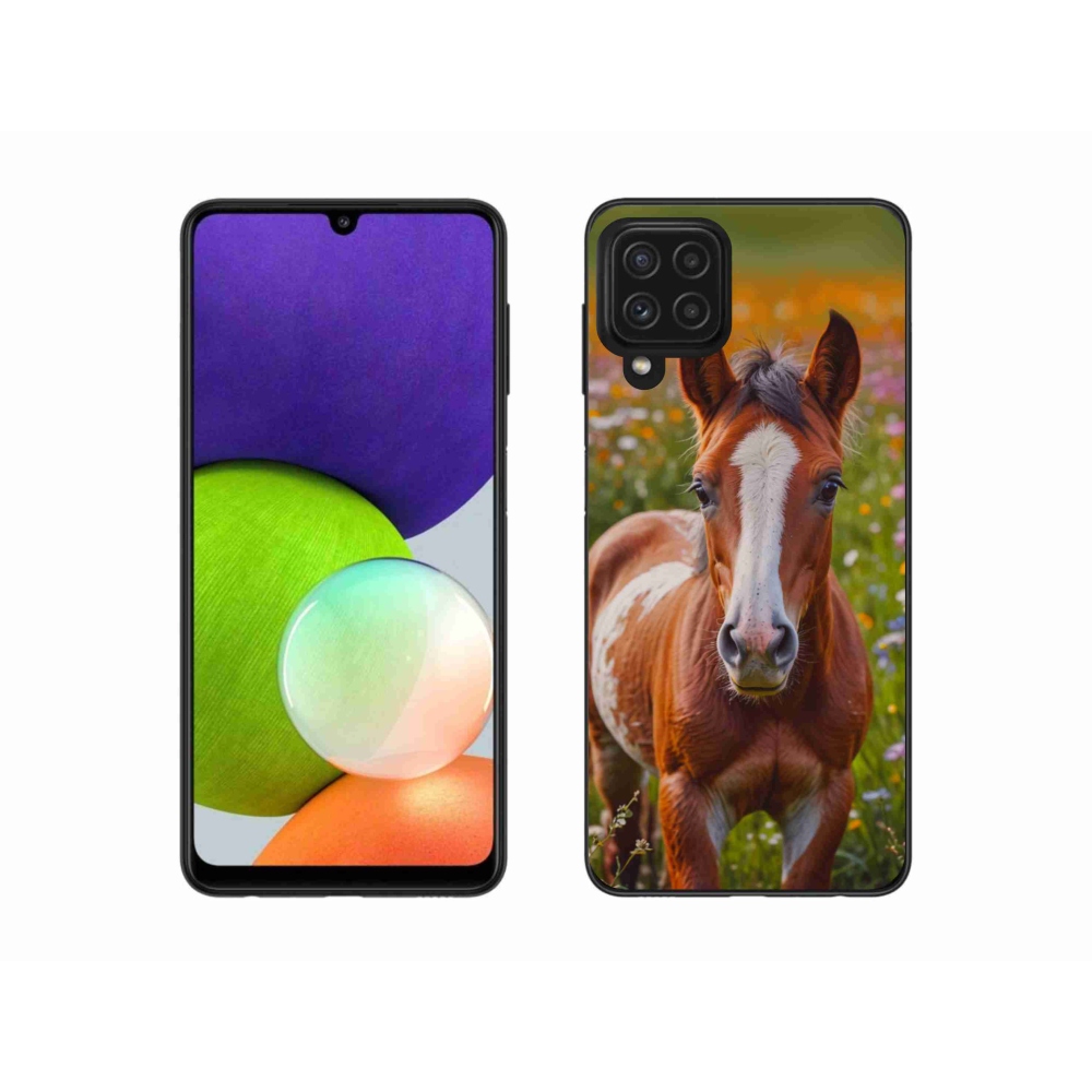 Gélový kryt mmCase na Samsung Galaxy A22 4G - roztomilé žriebä