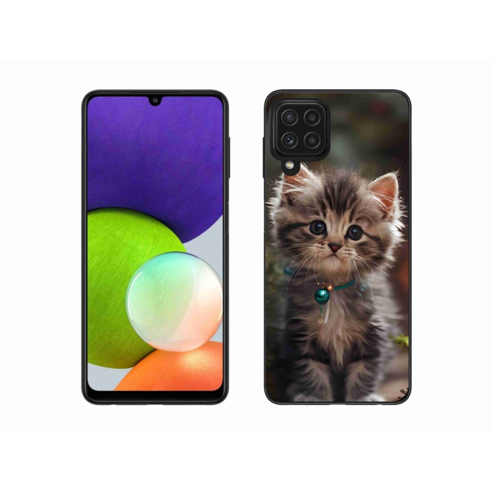 Gélový kryt mmCase na Samsung Galaxy A22 4G - roztomilé mačiatko 11