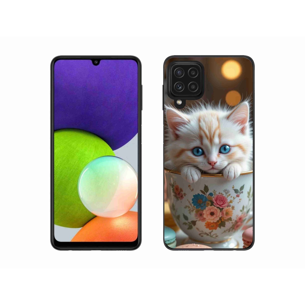 Gélový kryt mmCase na Samsung Galaxy A22 4G - roztomilé mačiatko 6
