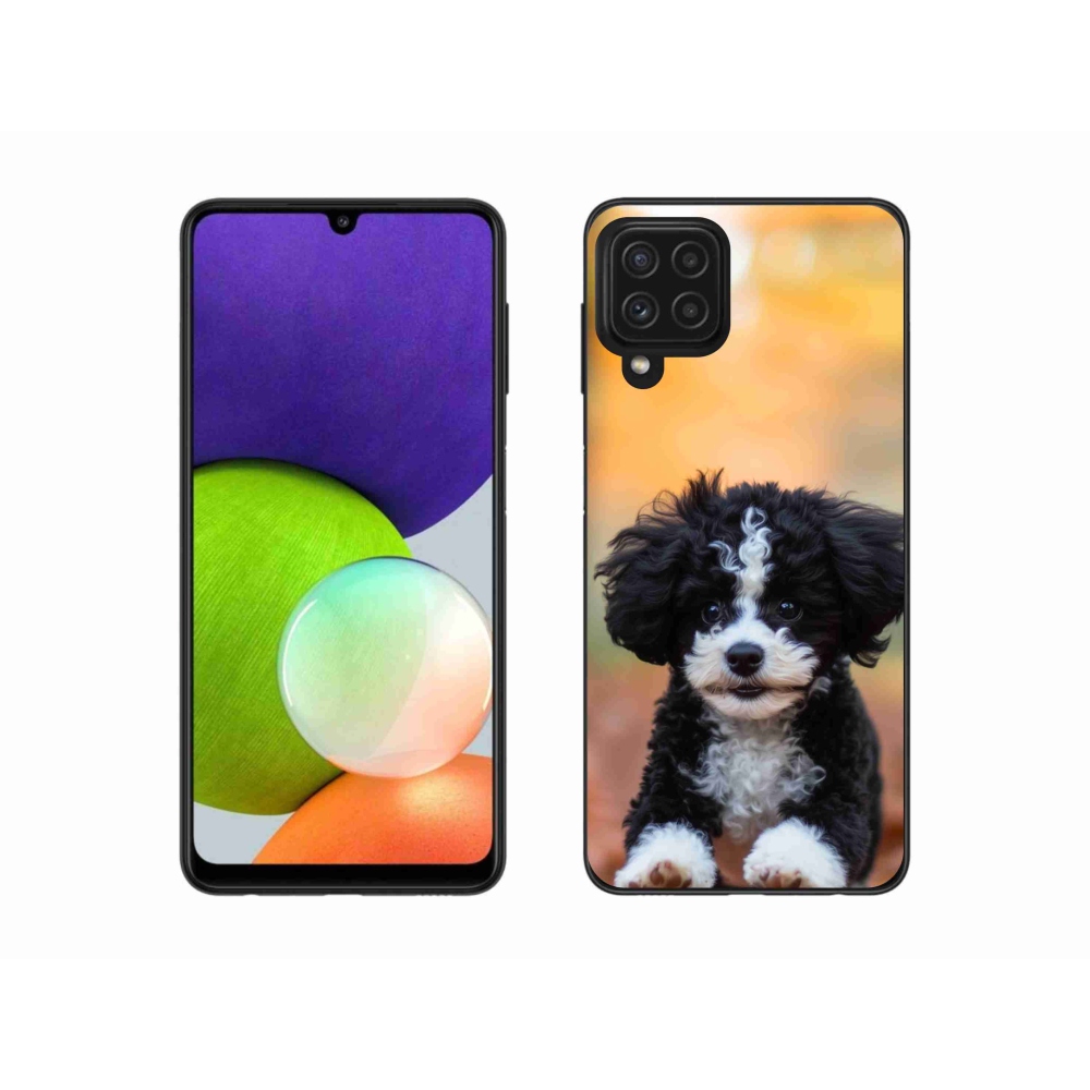 Gélový kryt mmCase na Samsung Galaxy A22 4G - roztomilé šteňa 2