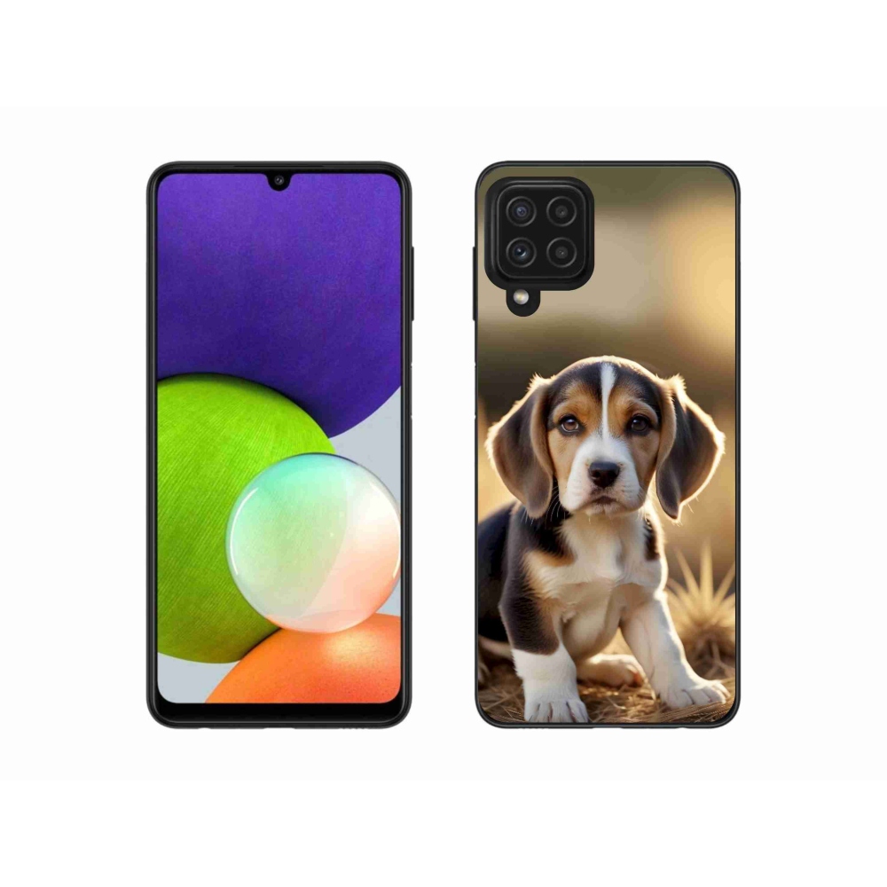 Gélový kryt mmCase na Samsung Galaxy A22 4G - roztomilý bígl