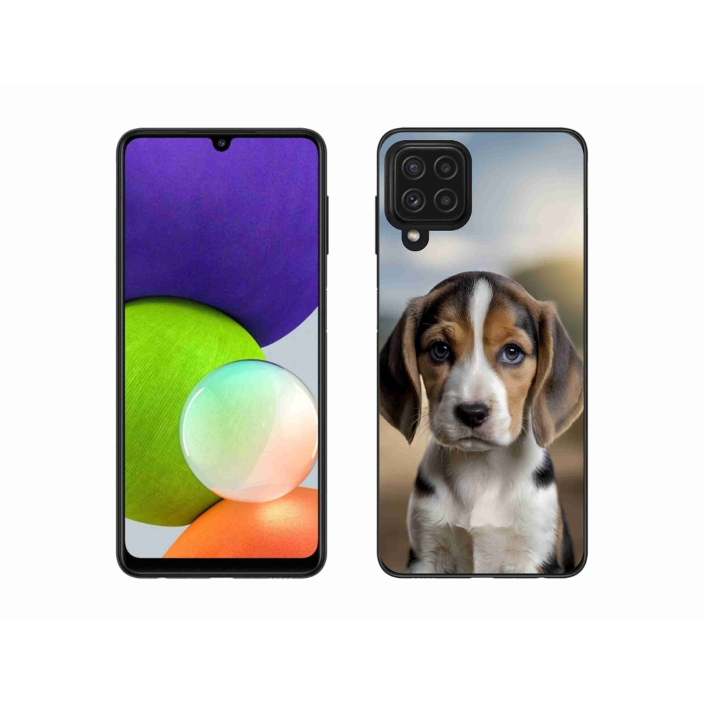 Gélový kryt mmCase na Samsung Galaxy A22 4G - roztomilý bígl