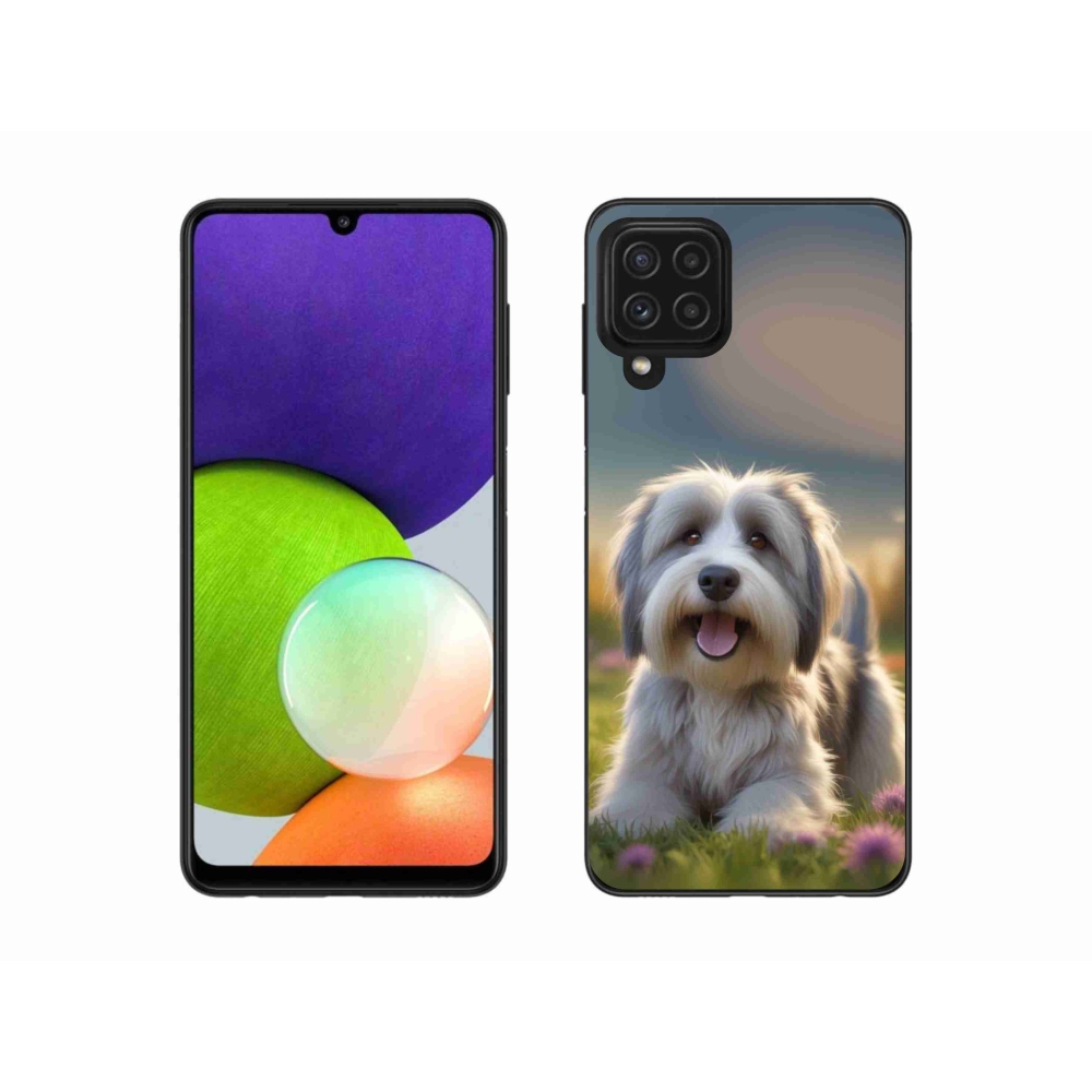 Gélový kryt mmCase na Samsung Galaxy A22 4G - roztomilý havanský psík