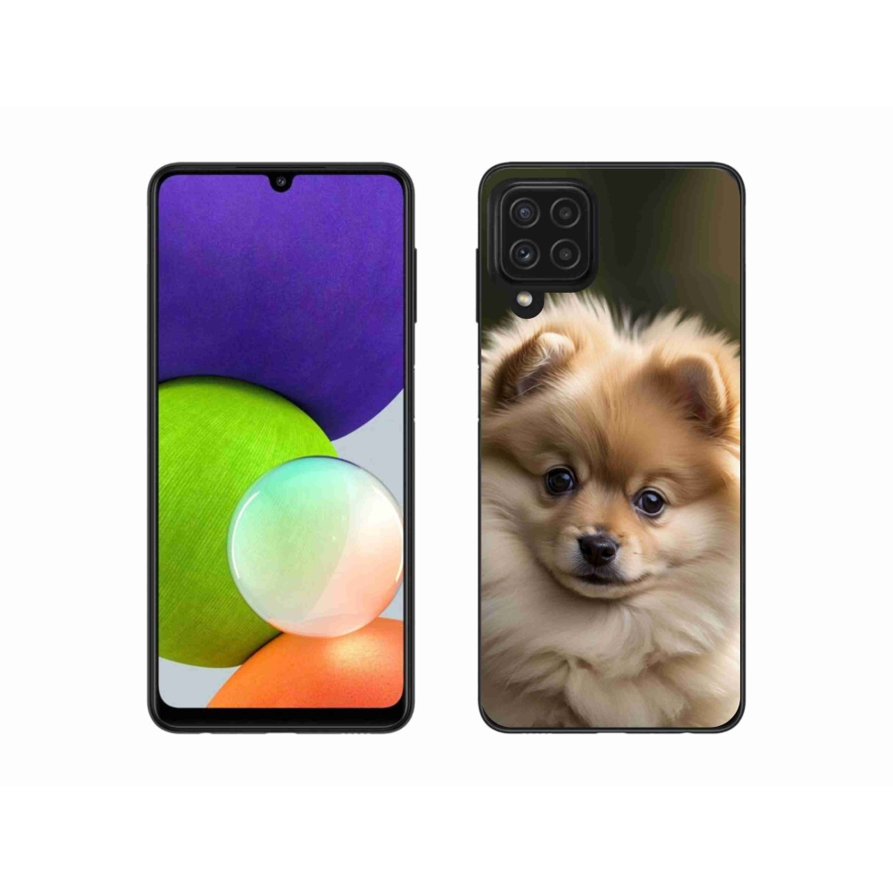 Gélový kryt mmCase na Samsung Galaxy A22 4G - roztomilý pomeranian 2