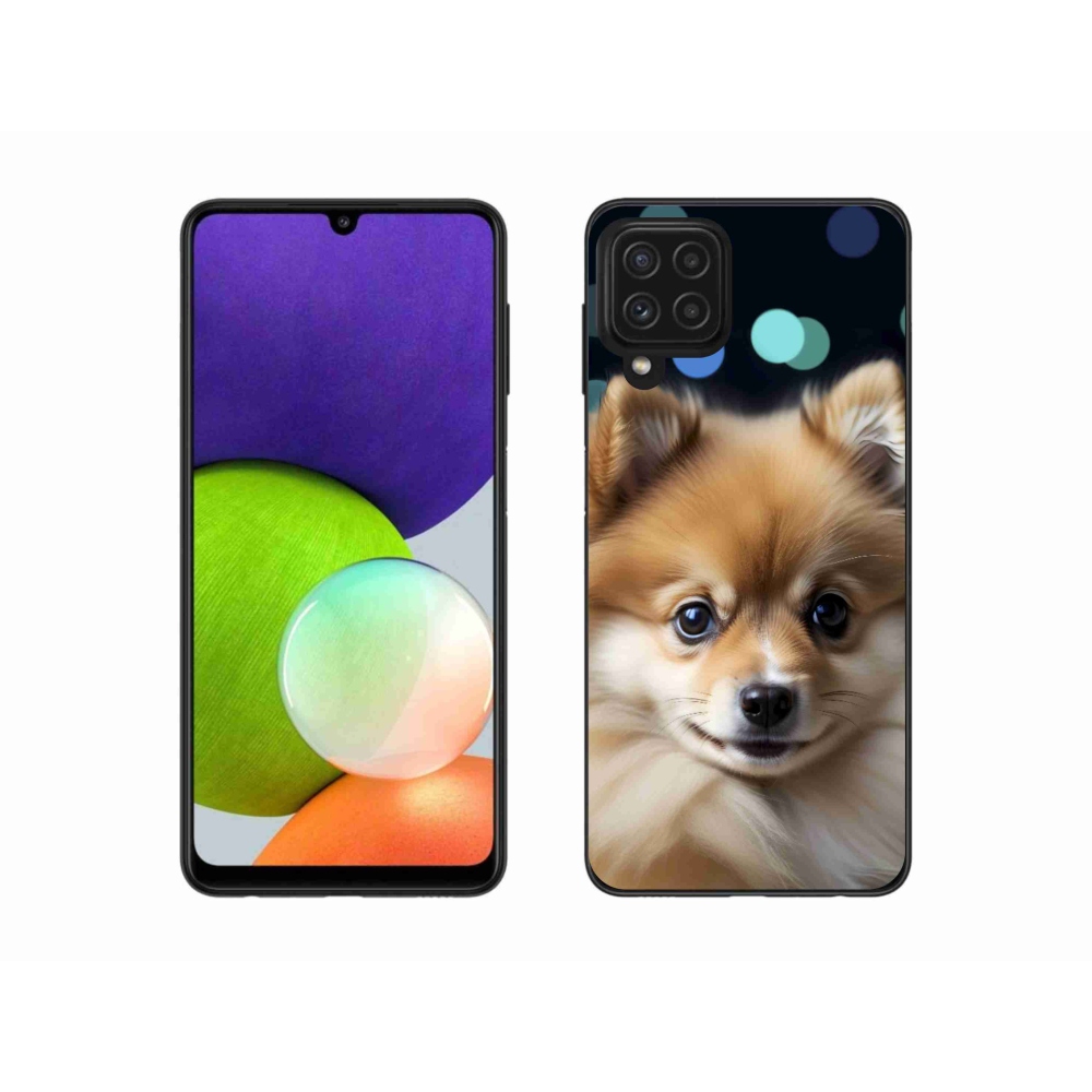 Gélový kryt mmCase na Samsung Galaxy A22 4G - roztomilý pomeranian
