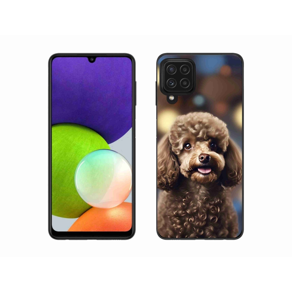 Gélový kryt mmCase na Samsung Galaxy A22 4G - roztomilý pudel