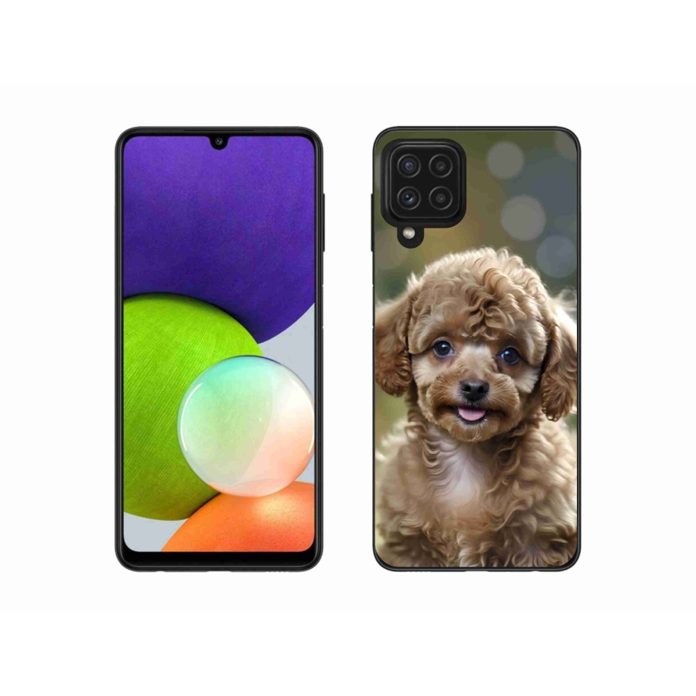Gélový kryt mmCase na Samsung Galaxy A22 4G - roztomilý pudel