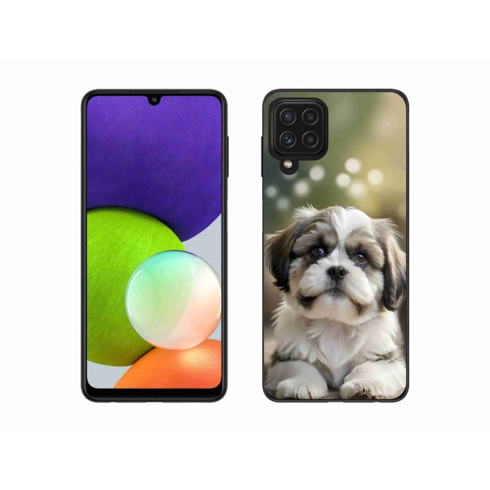 Gélový kryt mmCase na Samsung Galaxy A22 4G - roztomilý shih-tzu