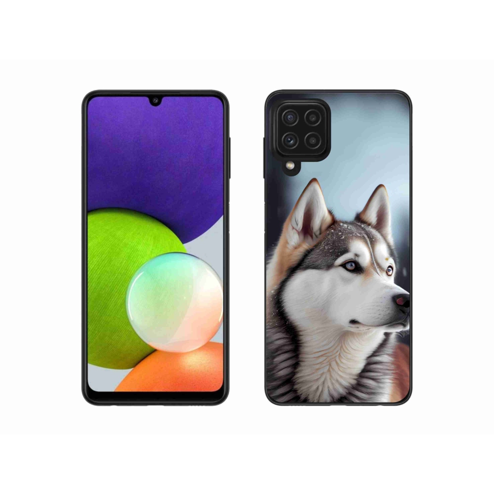 Gélový kryt mmCase na Samsung Galaxy A22 4G - sibírsky husky