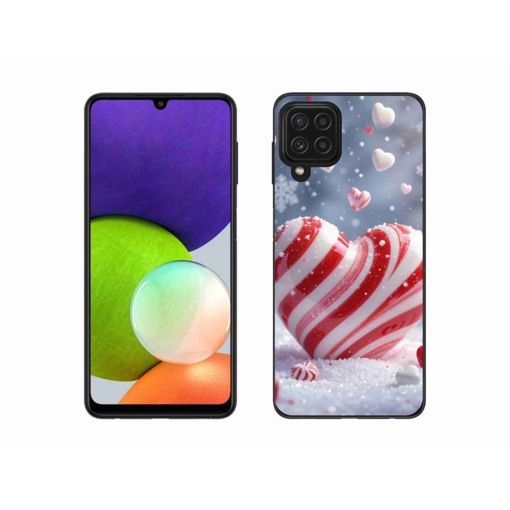 Gélový kryt mmCase na Samsung Galaxy A22 4G - sladké srdce