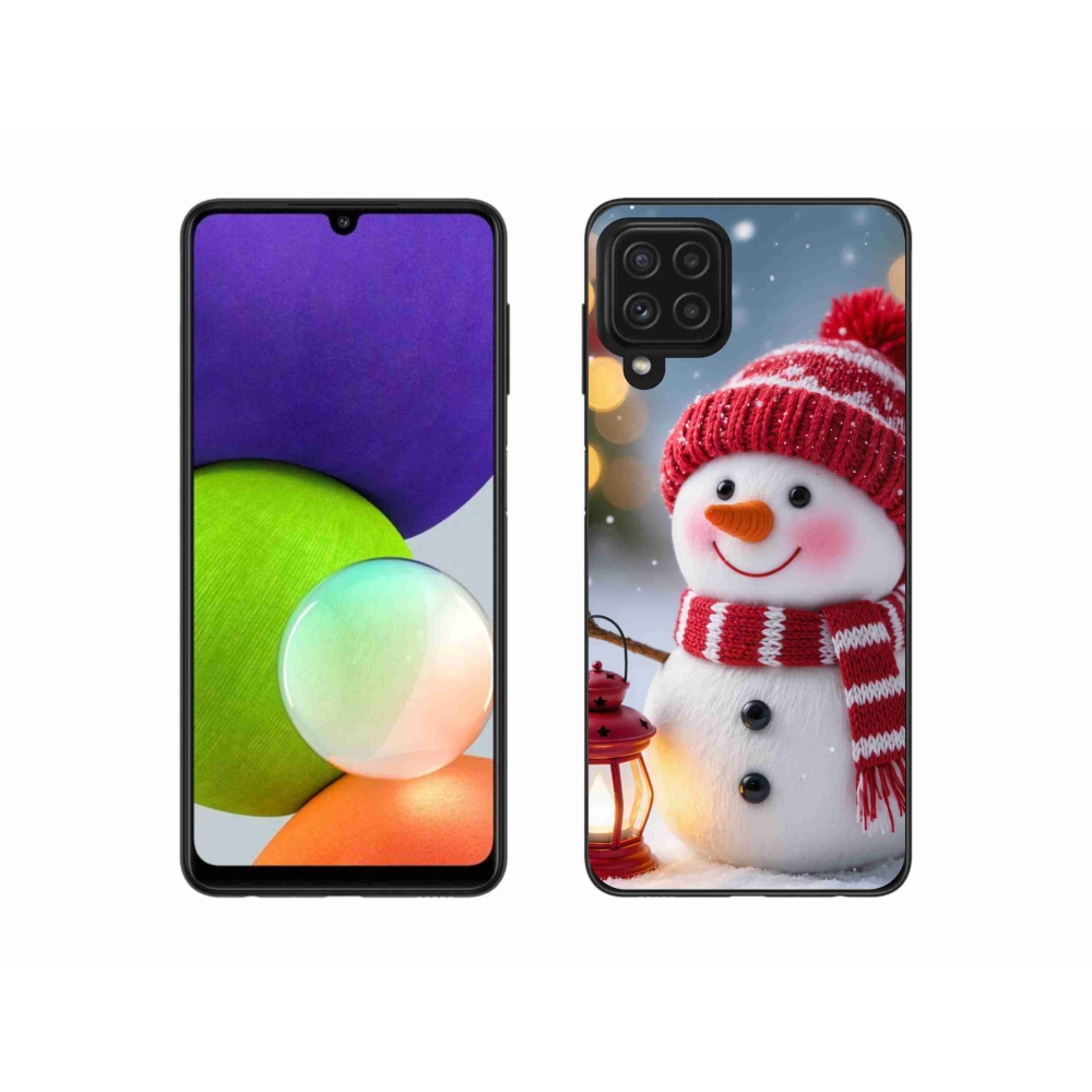 Gélový kryt mmCase na Samsung Galaxy A22 4G - snehuliak 2