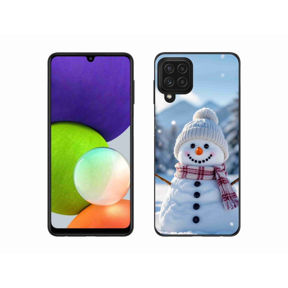 Gélový kryt mmCase na Samsung Galaxy A22 4G - snehuliak 3