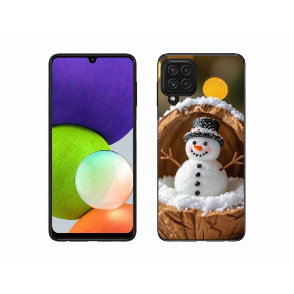 Gélový kryt mmCase na Samsung Galaxy A22 4G - snehuliak 4