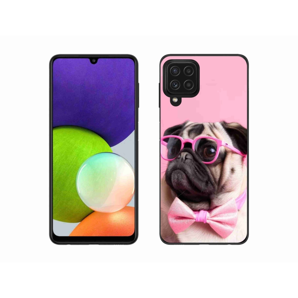 Gélový kryt mmCase na Samsung Galaxy A22 4G - štýlový mops