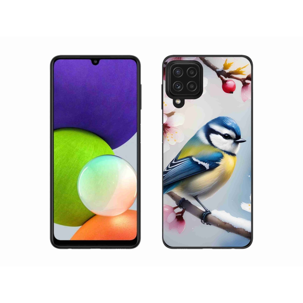 Gélový kryt mmCase na Samsung Galaxy A22 4G - sýkorka