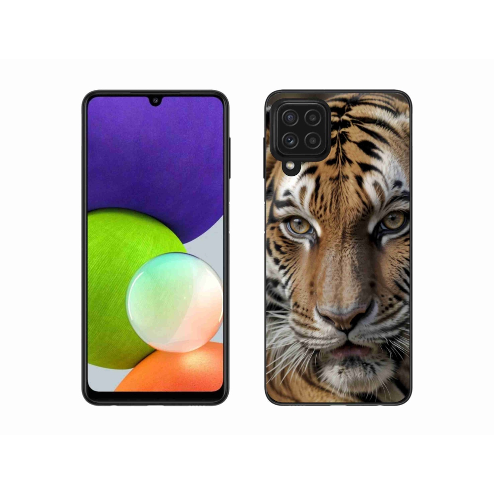 Gélový kryt mmCase na Samsung Galaxy A22 4G - tigrie pohľad