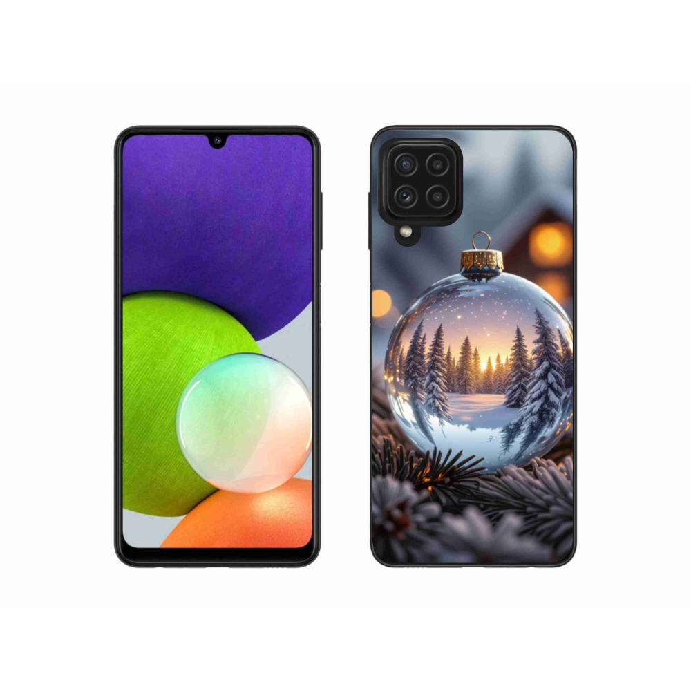 Gélový kryt mmCase na Samsung Galaxy A22 4G - vianočná ozdoba