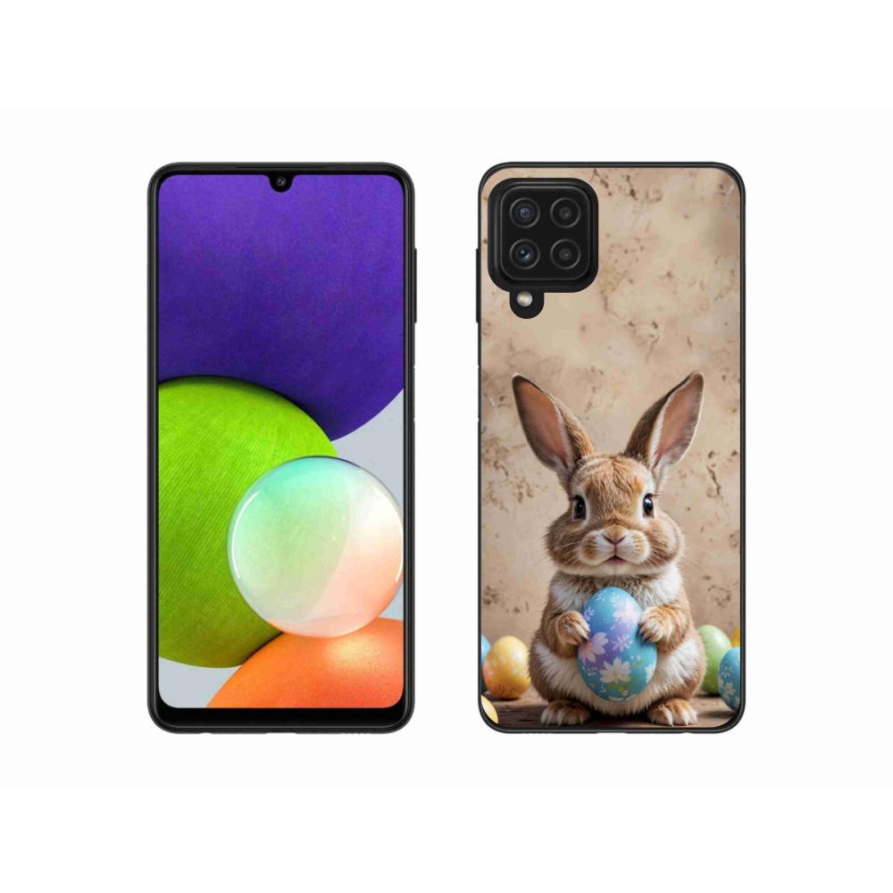 Gélový kryt mmCase na Samsung Galaxy A22 4G - veľkonočný zajačik