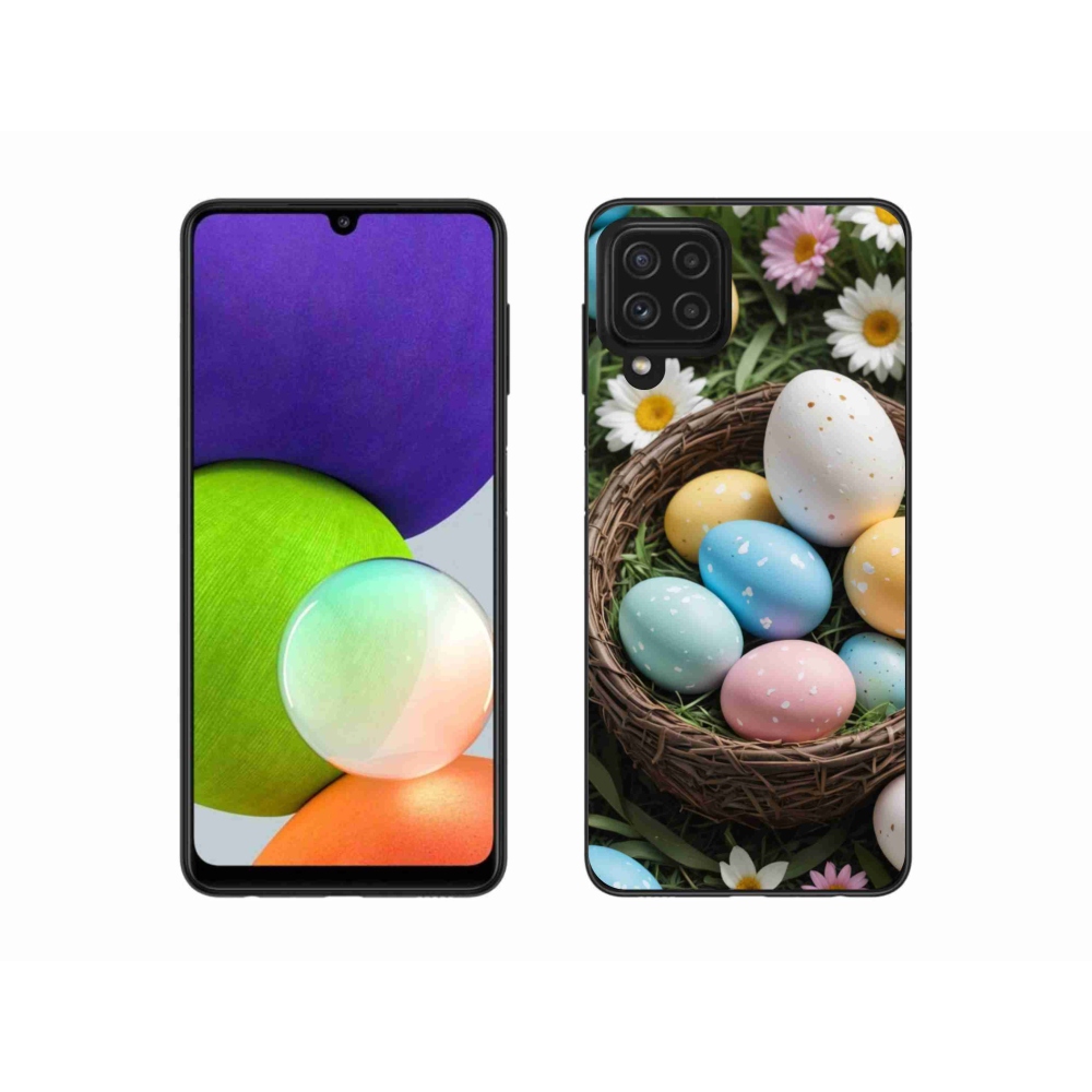 Gélový kryt mmCase na Samsung Galaxy A22 4G - veľkonočné vajíčka 2