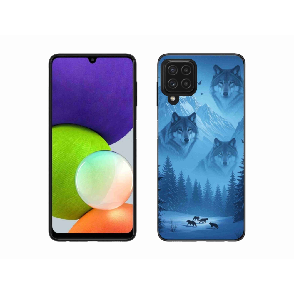 Gélový kryt mmCase na Samsung Galaxy A22 4G - vlčia svorka