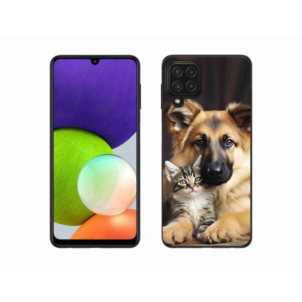 Gélový kryt mmCase na Samsung Galaxy A22 4G - zvieracie priateľstvo