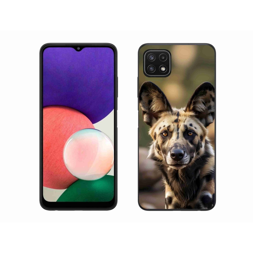 Gélový kryt mmCase Samsung Galaxy A22 5G - africký divoký pes