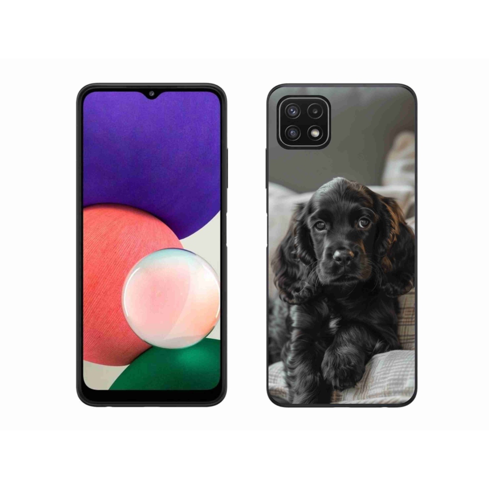 Gélový kryt mmCase na Samsung Galaxy A22 5G - anglický kokeršpaniel