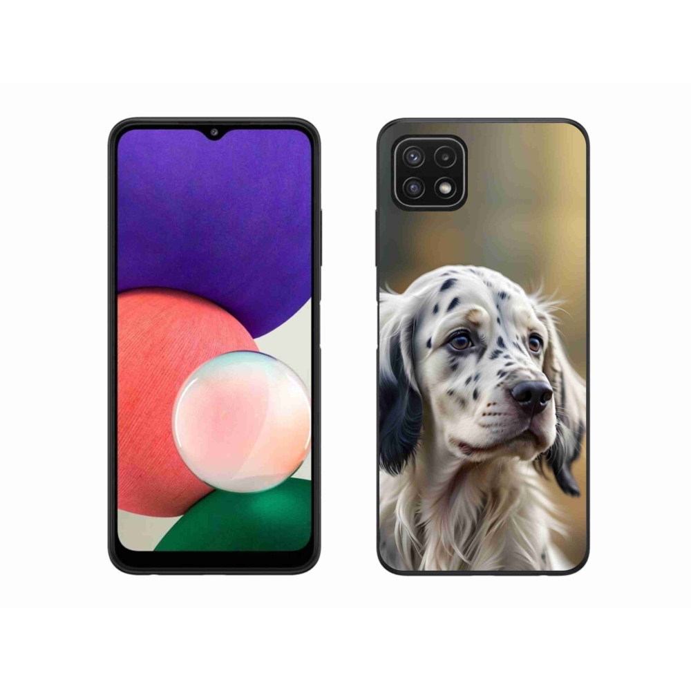 Gélový kryt mmCase na Samsung Galaxy A22 5G - anglický seter