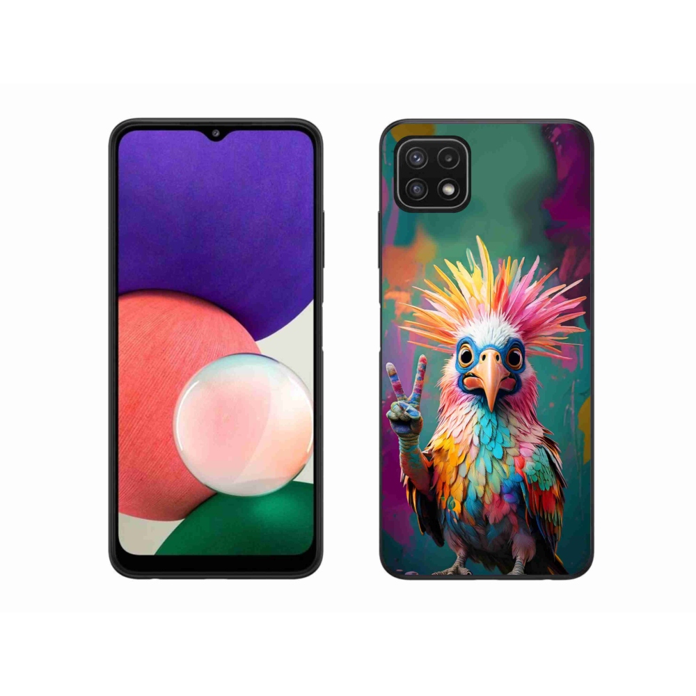 Gélový kryt mmCase na Samsung Galaxy A22 5G - farebný rebel