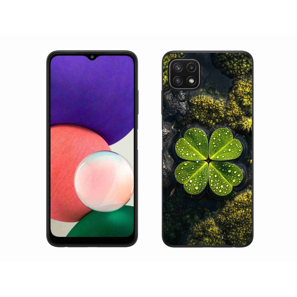 Gélový kryt mmCase na Samsung Galaxy A22 5G - štvorlístok