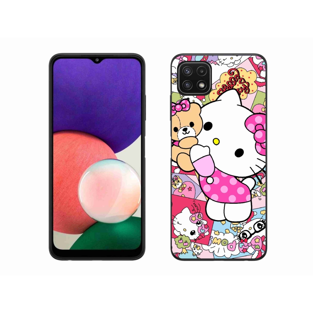 Gélový kryt mmCase na Samsung Galaxy A22 5G - cute kitty