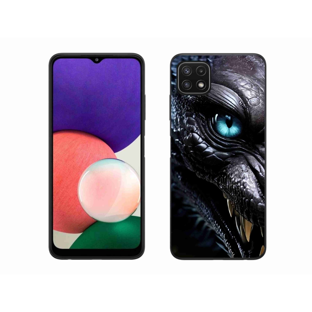 Gélový kryt mmCase na Samsung Galaxy A22 5G - dračí pohľad