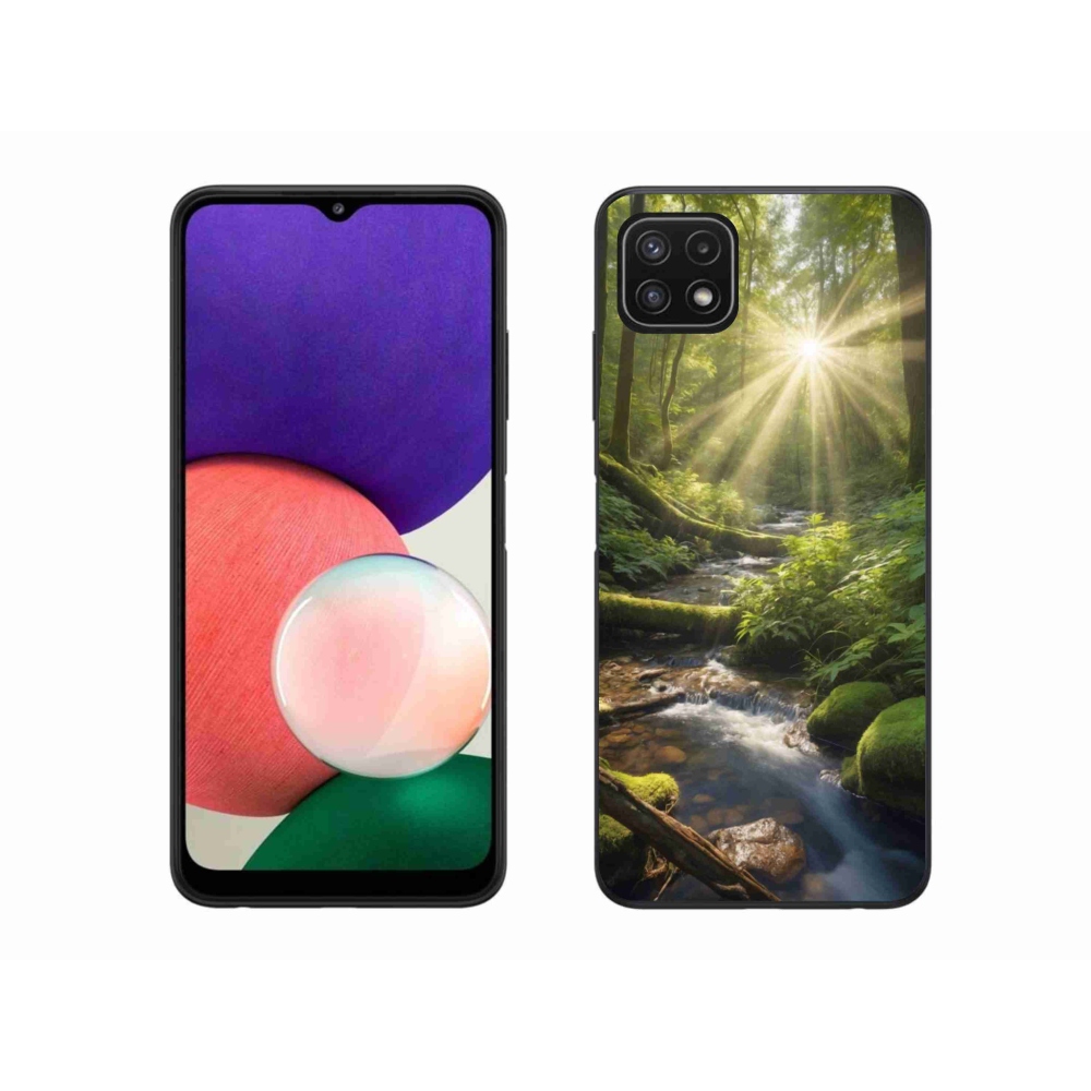 Gélový kryt mmCase na Samsung Galaxy A22 5G - hlbina lesa
