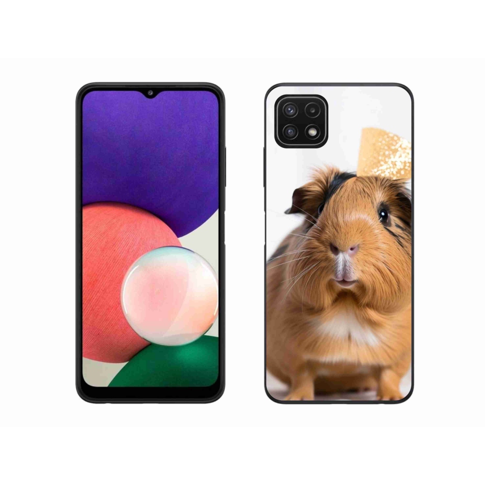 Gélový kryt mmCase na Samsung Galaxy A22 5G - hnedé morča