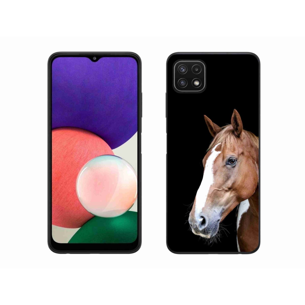 Gélový kryt mmCase na Samsung Galaxy A22 5G - hnedý kôň 3