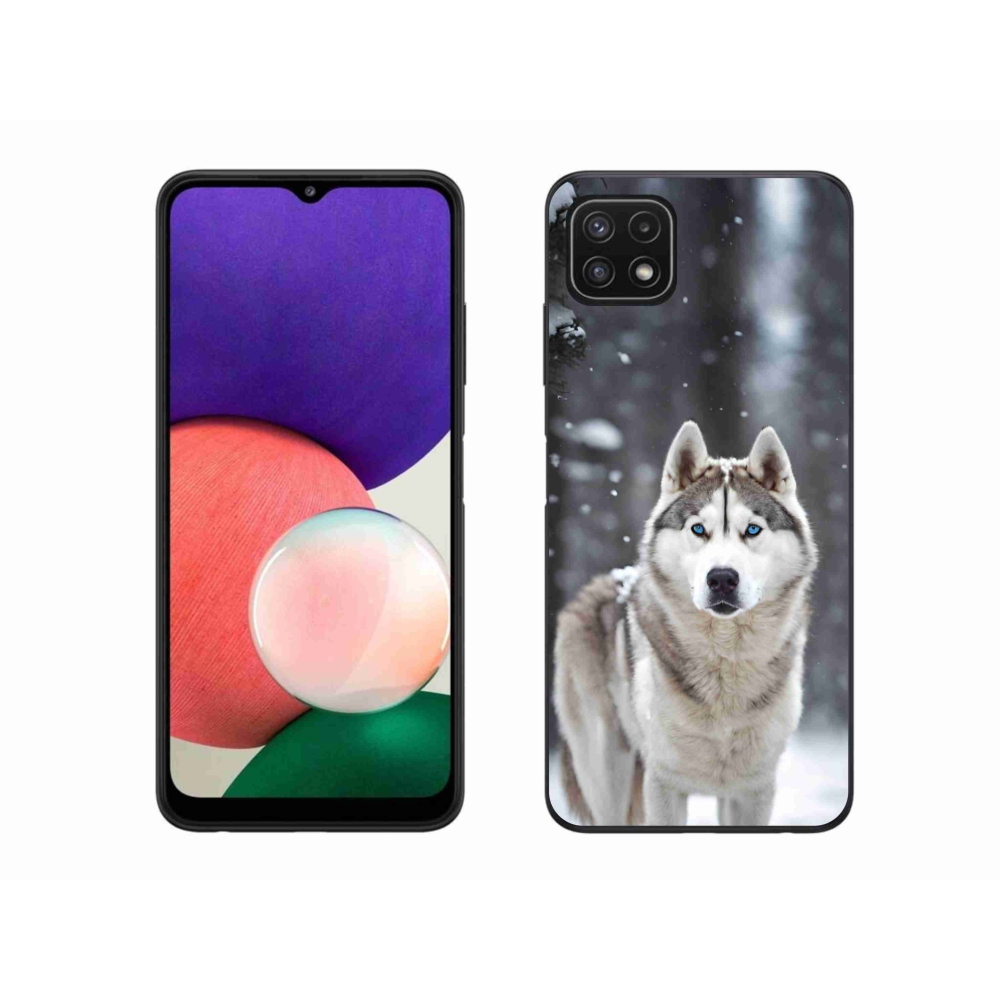 Gélový kryt mmCase na Samsung Galaxy A22 5G - husky 2