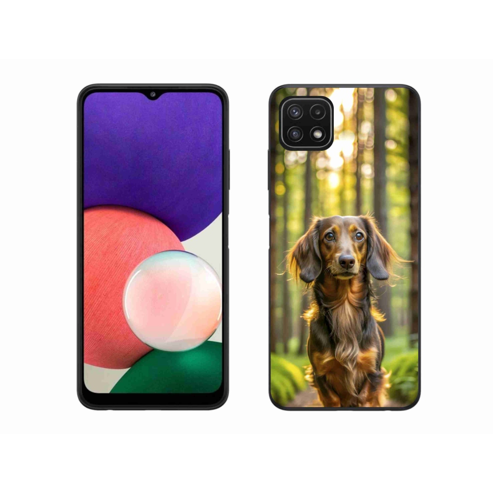 Gélový kryt mmCase na Samsung Galaxy A22 5G - jazvečík 4