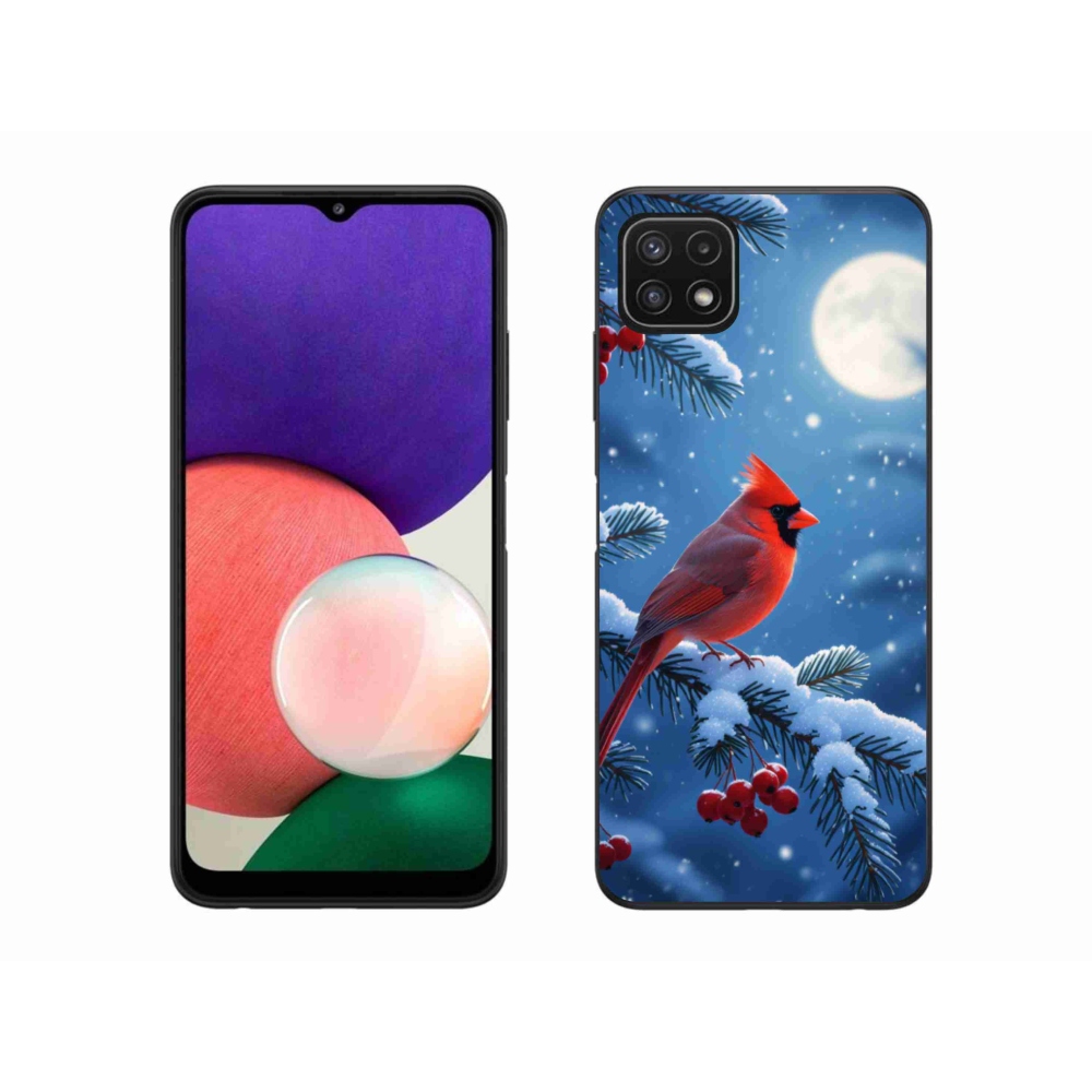 Gélový kryt mmCase na Samsung Galaxy A22 5G - kardinál červený