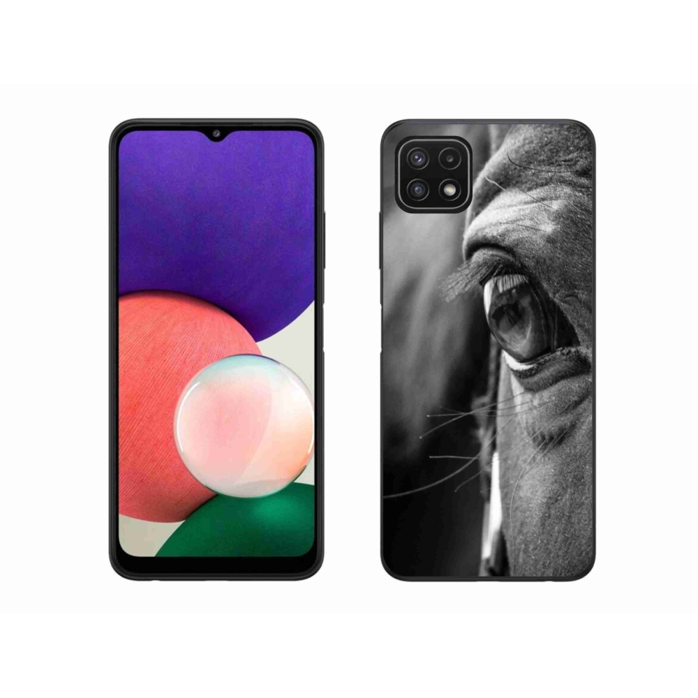 Gélový kryt mmCase na Samsung Galaxy A22 5G - konský pohľad