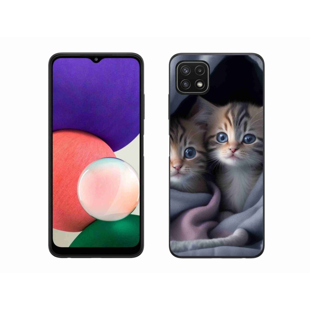Gélový kryt mmCase na Samsung Galaxy A22 5G - mačacie duo 2