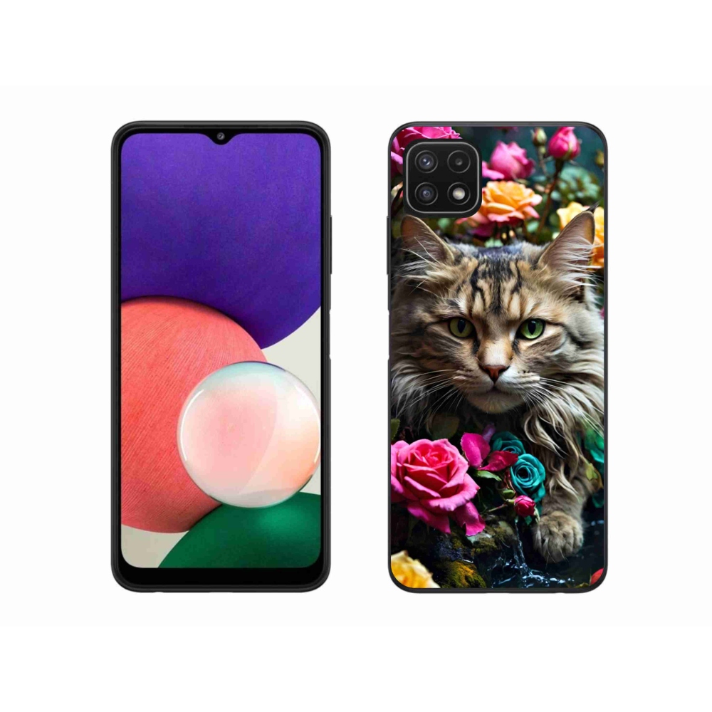 Gélový kryt mmCase na Samsung Galaxy A22 5G - mačacie pohľad 2