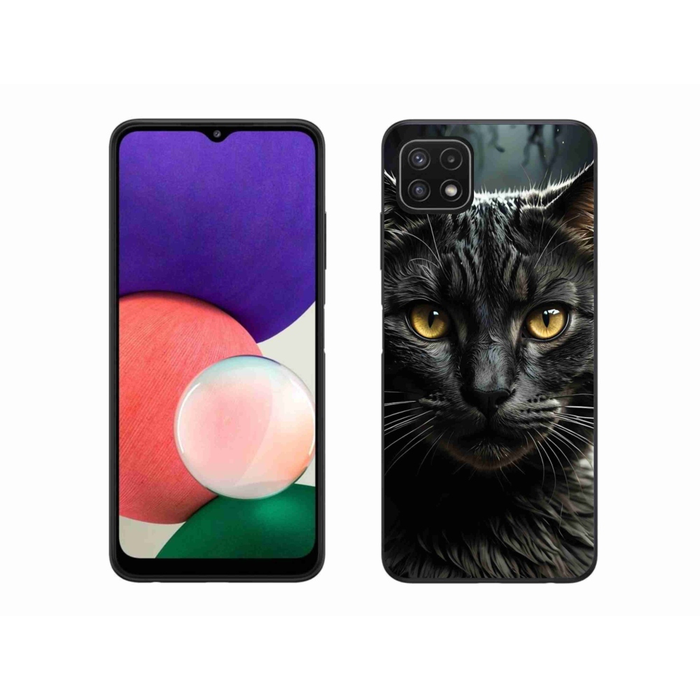 Gélový kryt mmCase na Samsung Galaxy A22 5G - mačacie pohľad 3