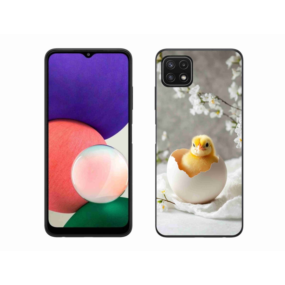 Gélový kryt mmCase na Samsung Galaxy A22 5G - kuriatko