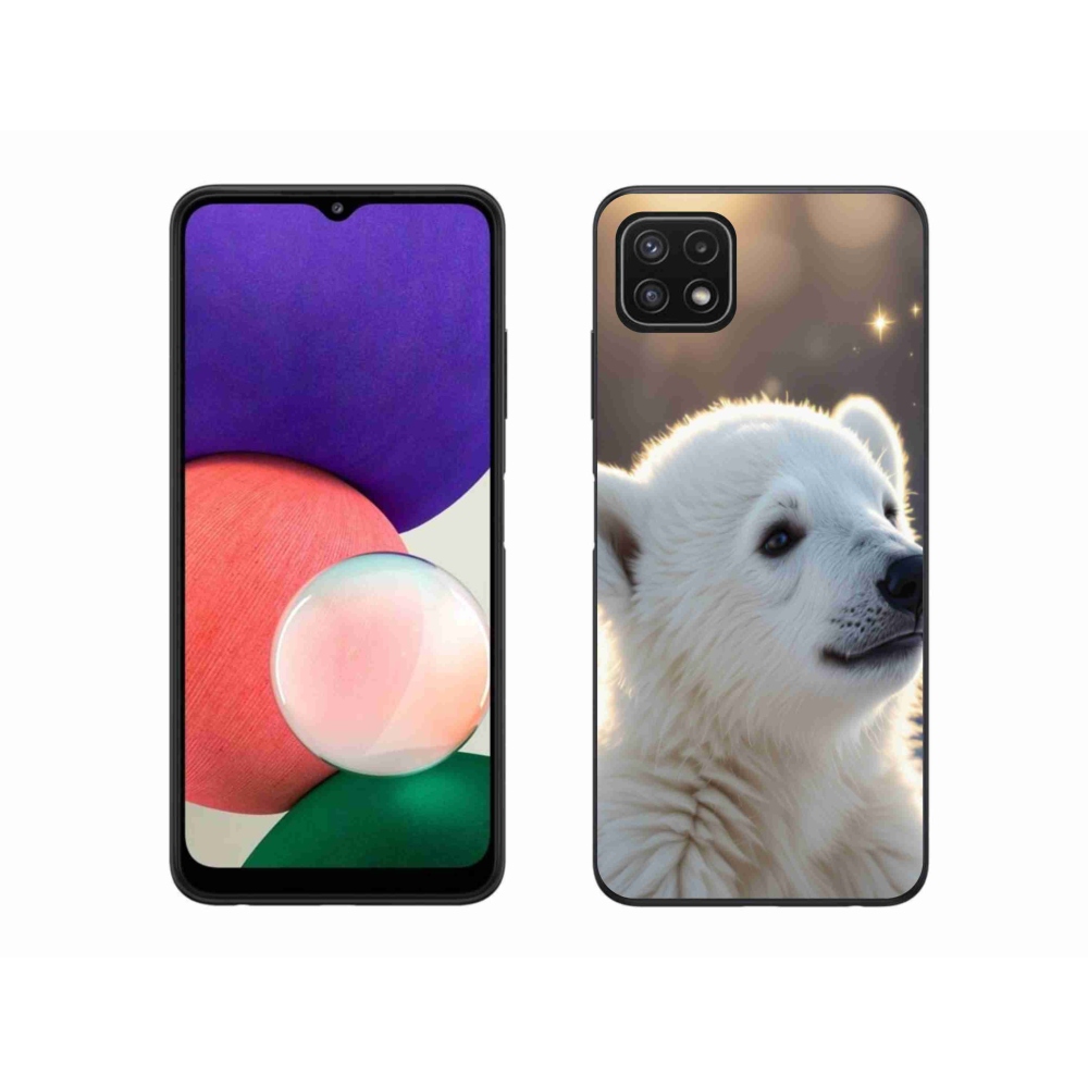 Gélový kryt mmCase na Samsung Galaxy A22 5G - ľadový medveď
