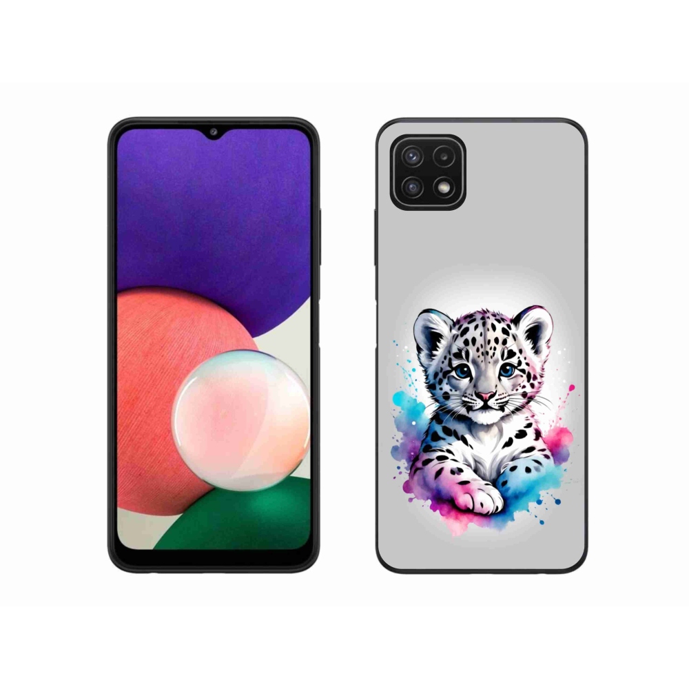 Gélový kryt mmCase na Samsung Galaxy A22 5G - leopardej mláďa
