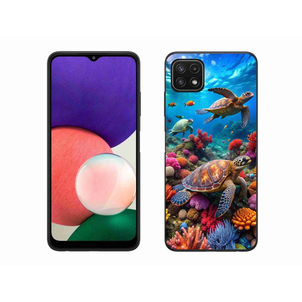 Gélový kryt mmCase na Samsung Galaxy A22 5G - morský svet 2