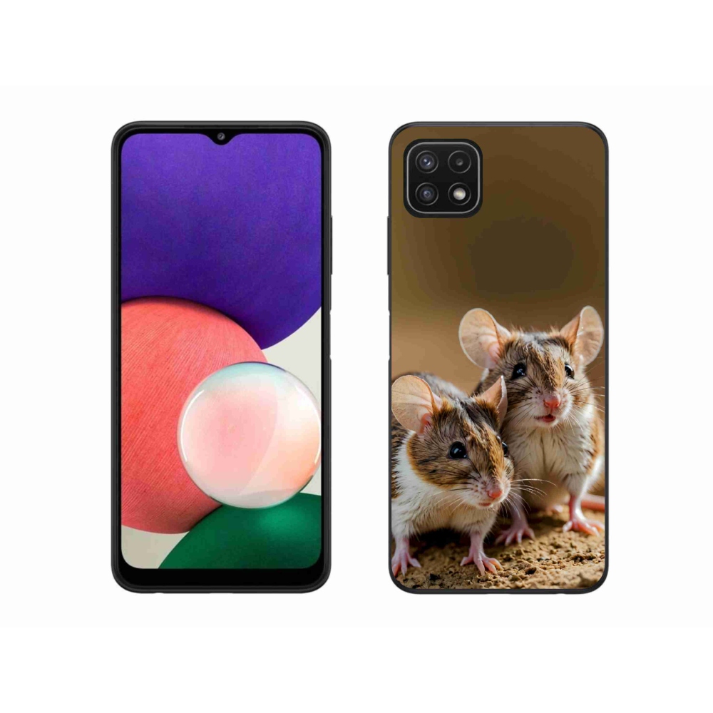 Gélový kryt mmCase na Samsung Galaxy A22 5G - myší duo