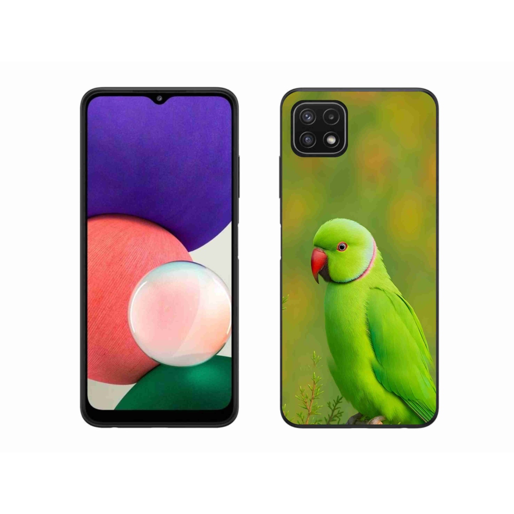 Gélový kryt mmCase na Samsung Galaxy A22 5G - papagáj alexander 2